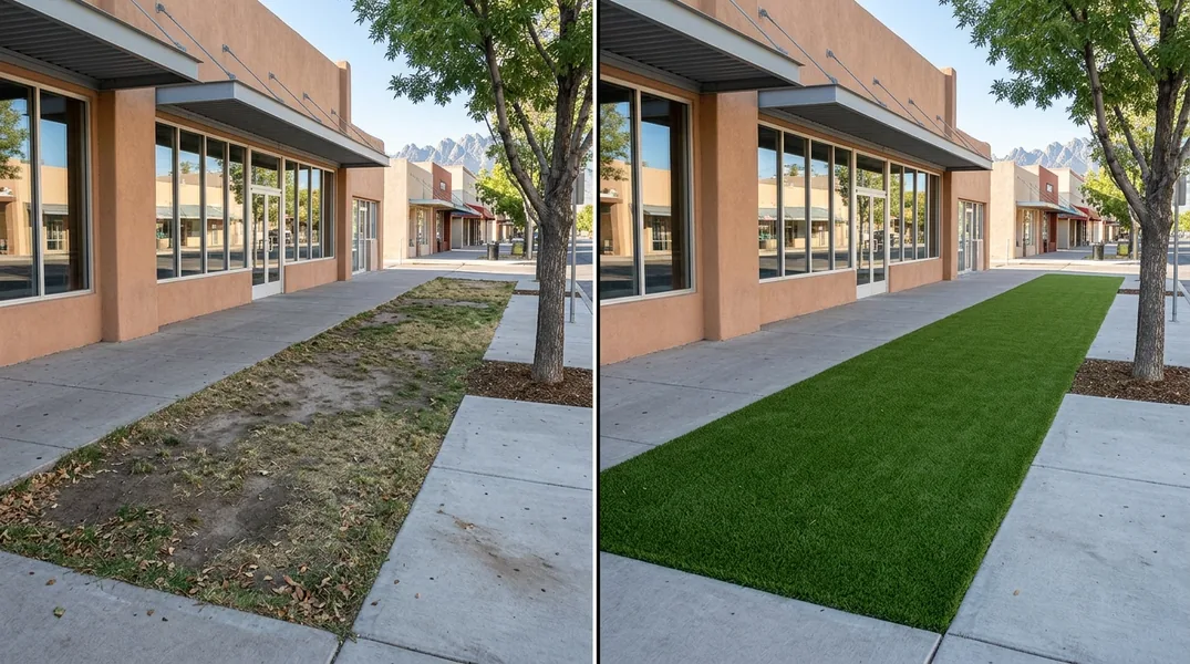 Result artificial grass installation in Las Cruces - Las Cruces Artificial Grass Installation