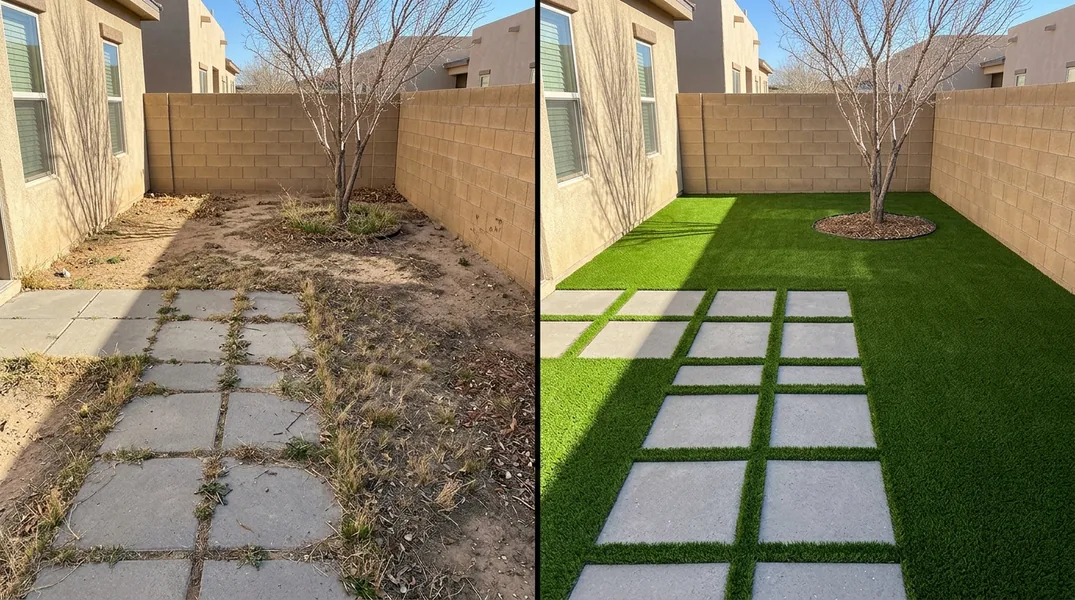 Result artificial grass installation in Las Cruces - Las Cruces Artificial Grass Installation