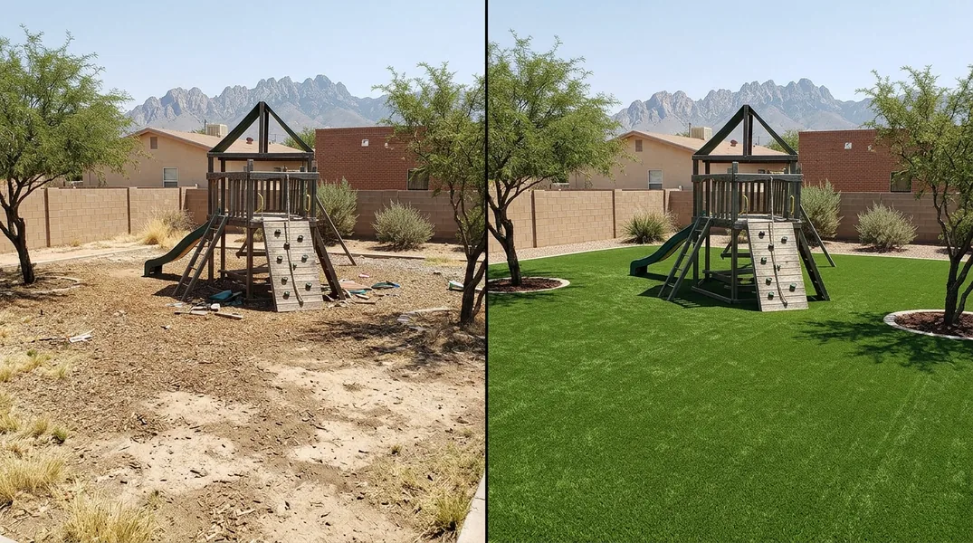 Result artificial grass installation in Las Cruces - Las Cruces Artificial Grass Installation