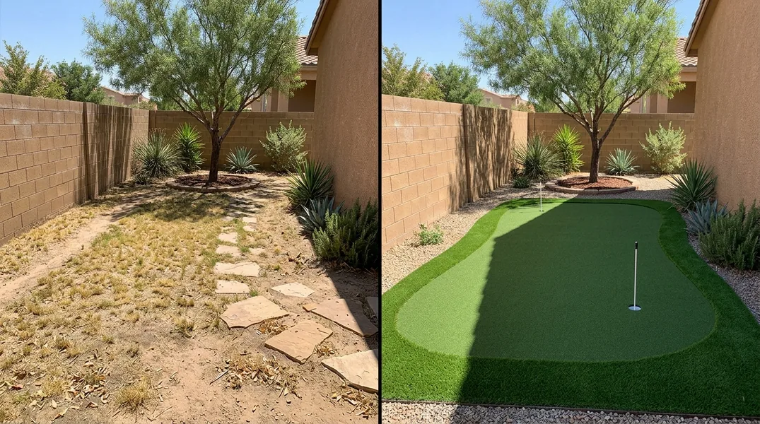 Las Cruces Artificial Grass Cost Guide 2026: Backyards, Pet Turf and Putting Greens