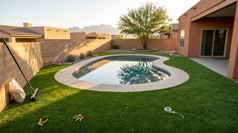 Pool Surround Turf Las Cruces